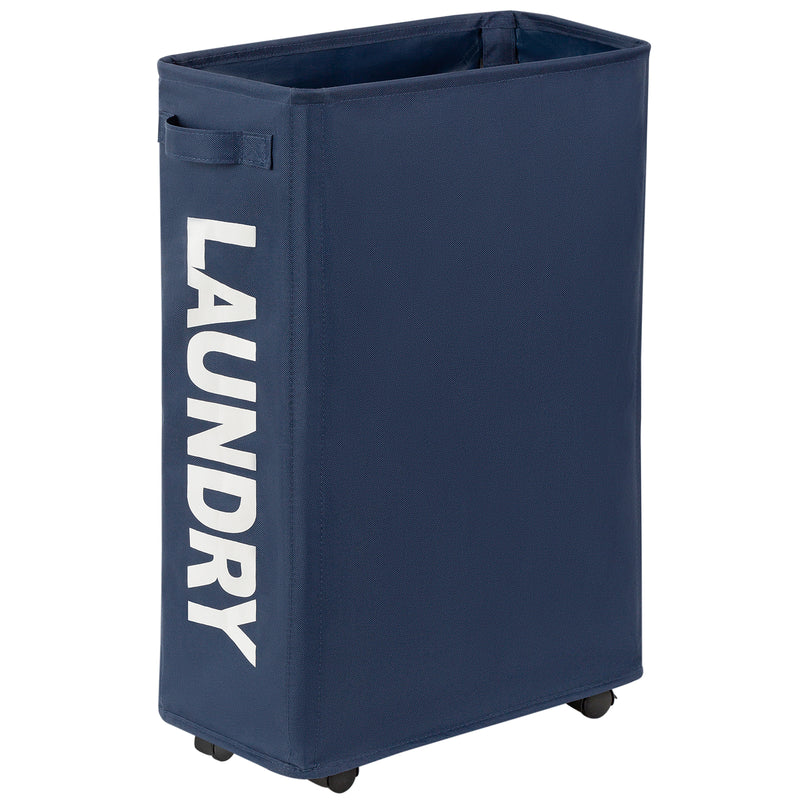 LAUNDRY HAMPER BLU/WHT